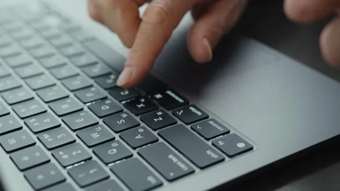 Typing hands Stock Footage 242141120