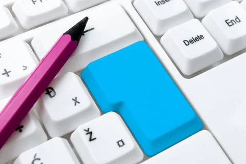 Typing Helpful Blog Tutorial Guides, Researching Strategies Online, Creati... Stock Photos