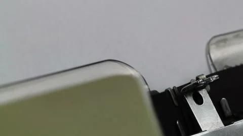 Typing I am on Vacation on Typewriter Stock Footage 61896520