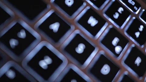 Typing on illuminated keyboard. Information technology concept 動画素材 98239240