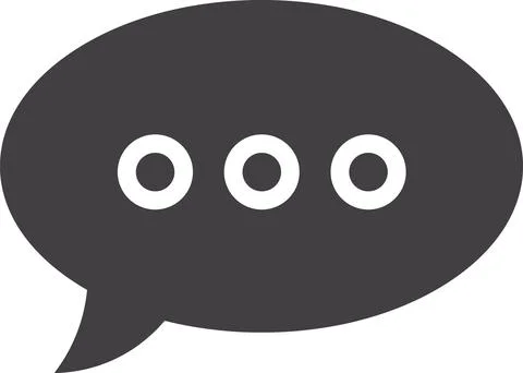 Typing Indicator, Chatting Bubble, Support Response Stock Illustration