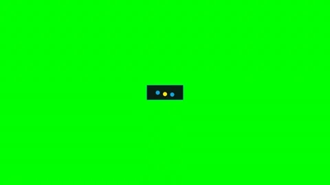 Typing indicator comment bubble message on green screen Video stock 343495477