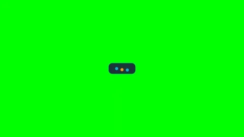 Typing indicator comment bubble message on green screen Vídeo Stock 344371661