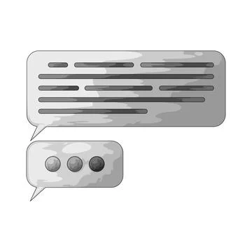 Typing indicator illustration Stock Illustration