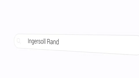 Typing Ingersoll Rand on the Search Engine Stock-Footage 255707823