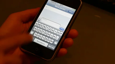 Typing On iPhone Video stock 2638648