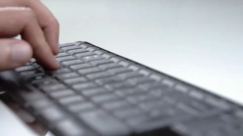 Typing on keyboard 1 Stock Footage 52363969