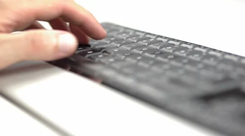 Typing on keyboard 2 Stock Footage 52363677