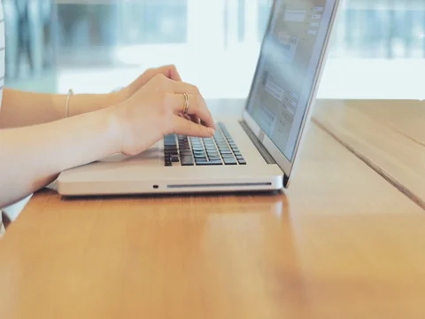 Cinematic Hand Typing Stock Footage ~ Royalty Free Stock Videos | Pond5
