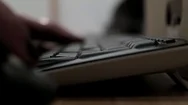 Typing Keyboard Computer Pc Stock Footage