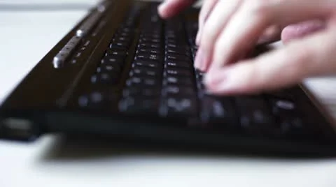 Typing on a keyboard Stock-Footage 8928624