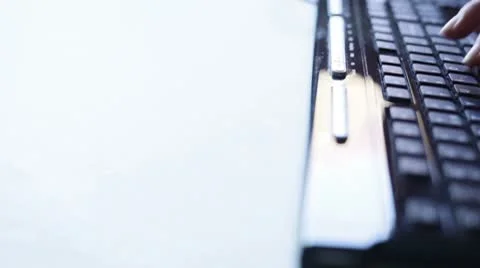 Typing on a keyboard Video stock 8928697