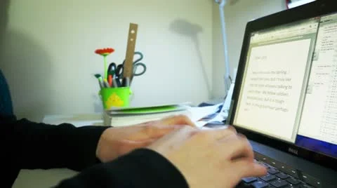 Typing on keyboard Stock Footage 10798932