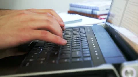Typing on Keyboard Stock-Footage 10799022