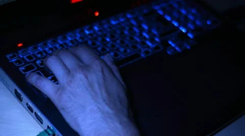 Typing on the keyboard Stock Footage 11318195