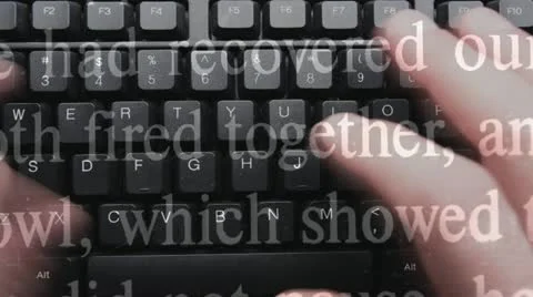 Typing on a keyboard Stock Footage 20531365
