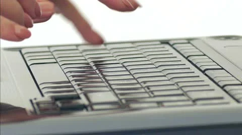 Typing on Keyboard Stock Footage 21264513