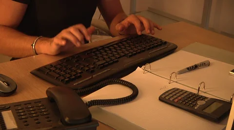 Typing on keyboard. Stock Footage 31649178