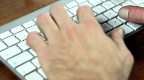 Typing on keyboard Stock Footage 44518135