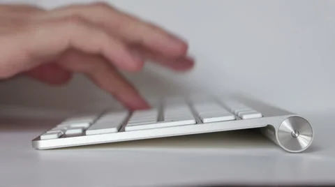 Typing on a keyboard Stock Footage 49193900