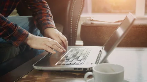 Typing on a Keyboard Stock Footage 54197046