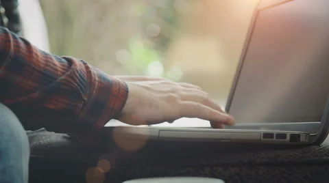 Typing on a Keyboard Video stock 54203976