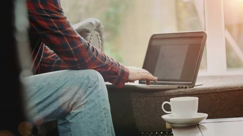 Typing on a Keyboard Stock Footage 54207867