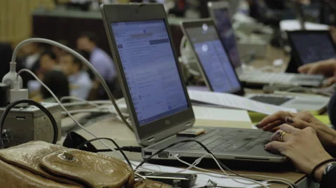 Typing on the keyboard Stock Footage 68570670