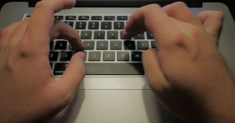Typing on keyboard Stock Footage 81948417