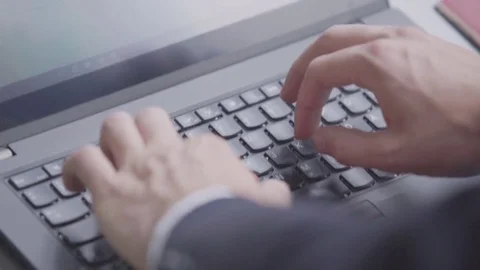 Typing on a keyboard Stock Footage 84792183