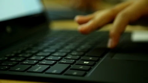 Typing on Keyboard Video stock 99189224