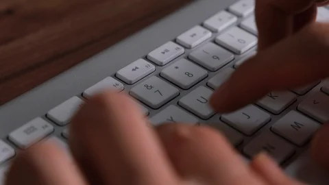 Typing on a keyboard Video stock 108547473
