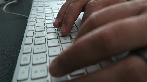 Typing on keyboard Stock Footage 112853756