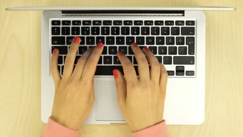 Typing keyboard Video stock 132477344