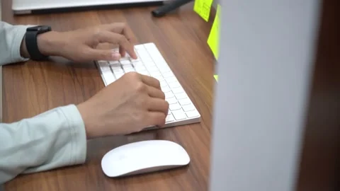 Typing on keyboard Stock Footage 133635886