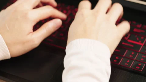 Typing keyboard Video stock 162653460