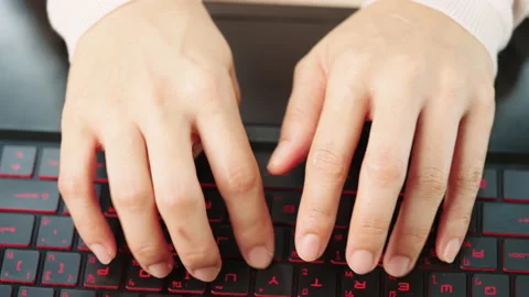Typing keyboard Video stock 162653577
