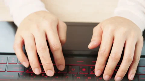 Typing keyboard Video stock 162653678