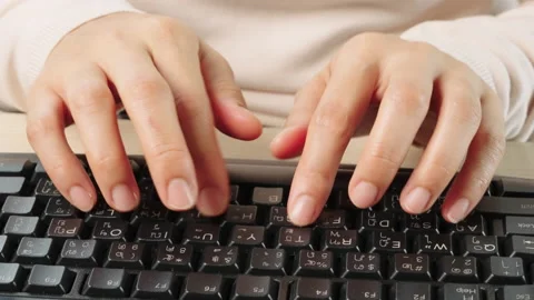 Typing keyboard Video stock 162653875