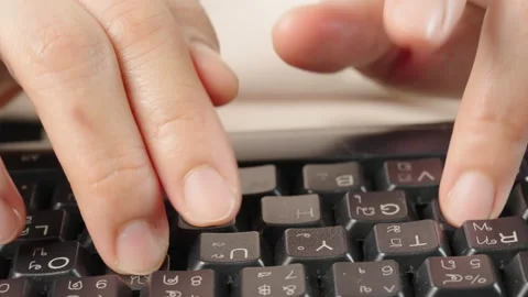 Typing keyboard Video stock 162654165