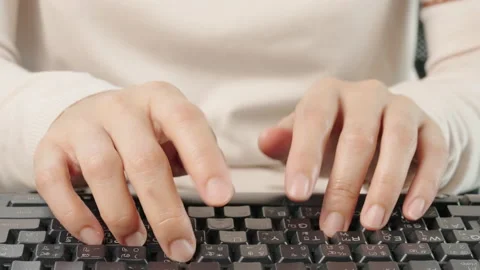 Typing keyboard Video stock 162654481