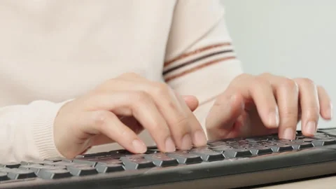 Typing keyboard Video stock 162654761