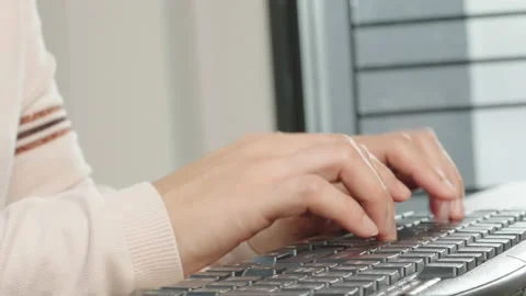 Typing keyboard Video stock 162654969