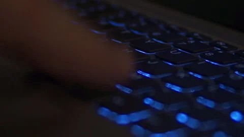 Typing on Keyboard Video stock 169071135