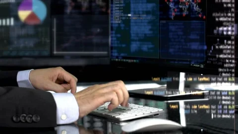 Typing on keyboard Stock Footage 200142755