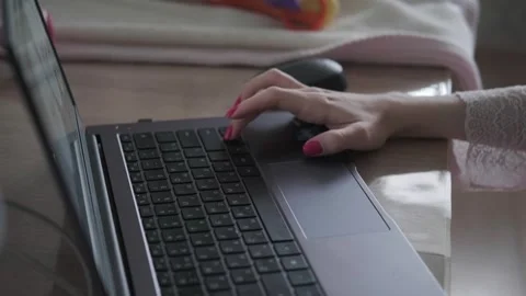 Typing on the keyboard Stock Footage 267834448