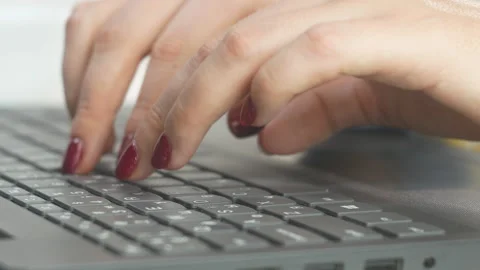 Typing on the keyboard Stock Footage 270360295