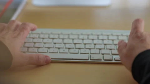Typing on a keyboard Stock Footage 292924296