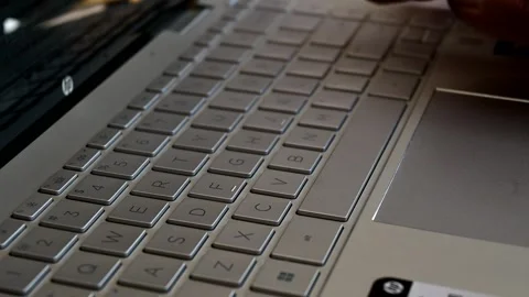 Typing on Keyboard Footage | Hands Working on Laptop or Computer Stock Footage 310161993