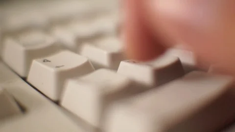 Typing on keyboard number section close up shot 3 Stock Footage 115932968